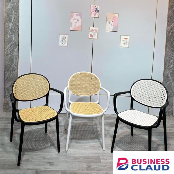 Modern Plastic Rattan Dining Chair
