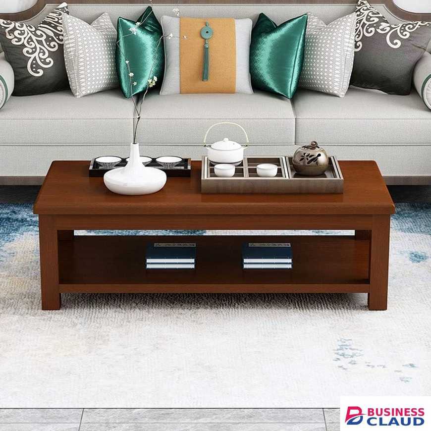 Modern Solid Wood Coffee Table - Furniture Mart