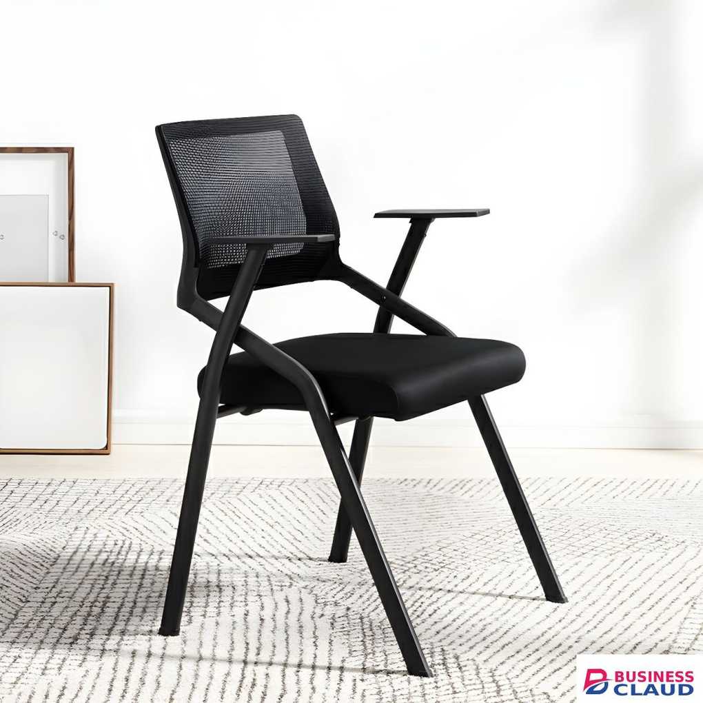 Black modern office task chair - Furniture Mart