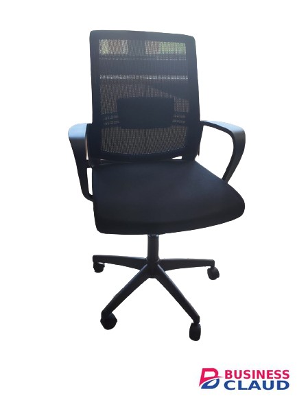 captain mesh office seat| deep black color| classy chairs in Kenya
