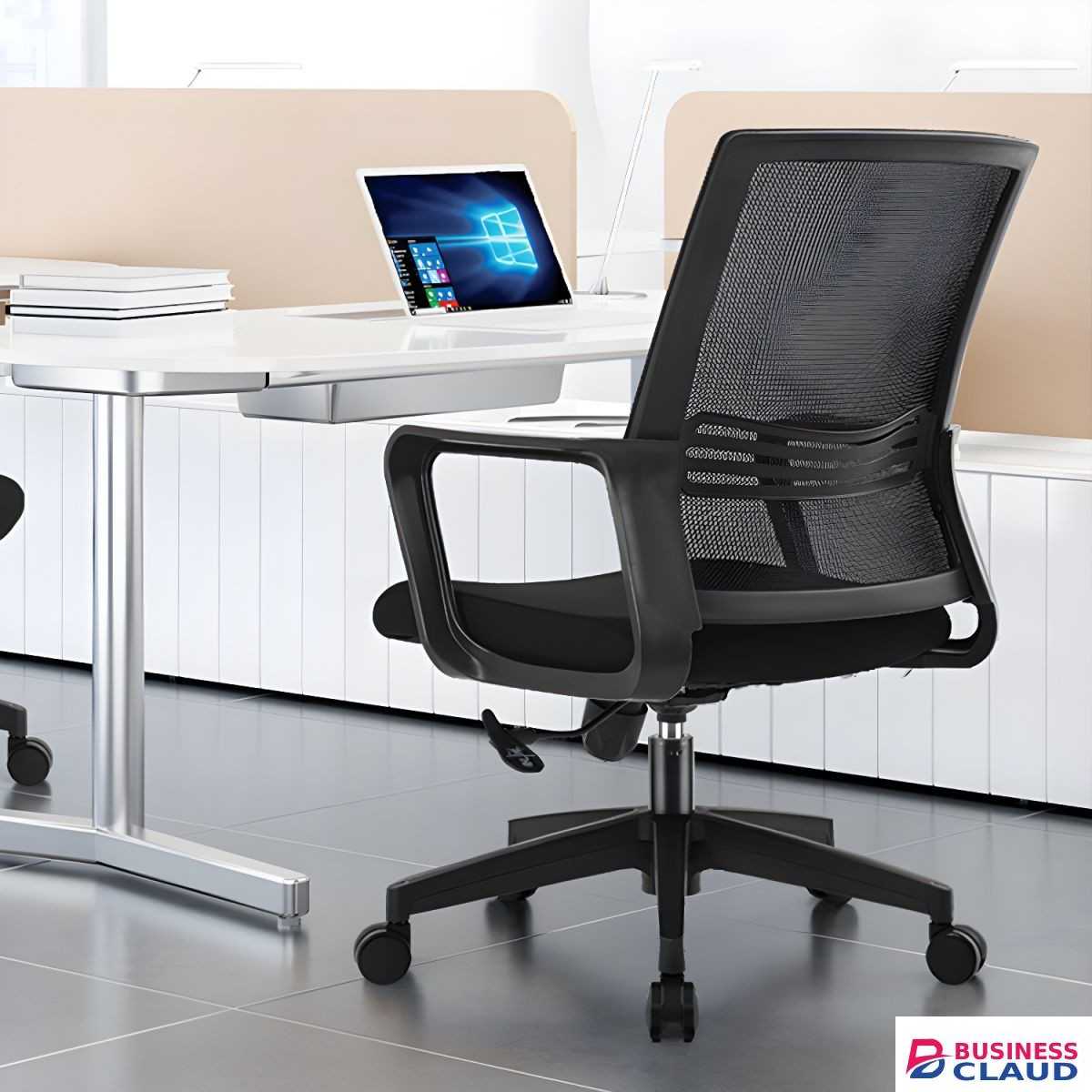 Medium-back swivel office task chair - Furniture Mart