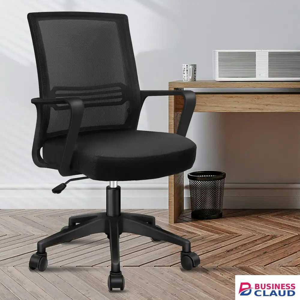 Mesh Office Chair Mid Back - Furniture Mart