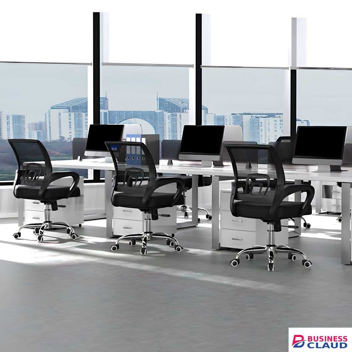 Mid-Back Mesh Task Chair - Furniture Mart