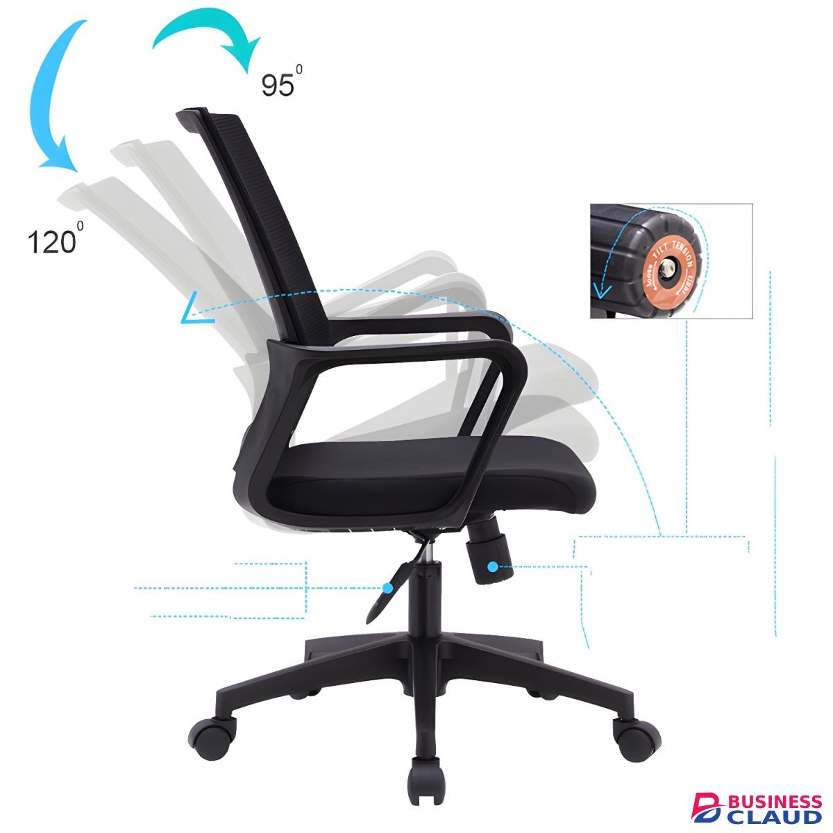 Office Chair With Wheels - Furniture Mart