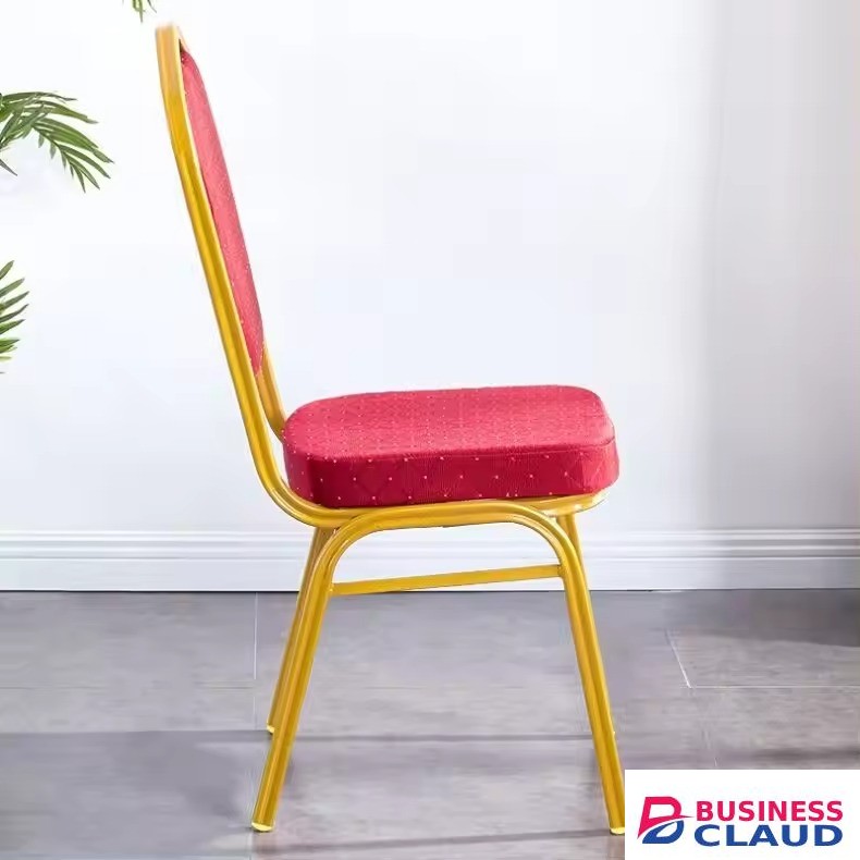 Red stackable banquet conference chair - Furniture Mart