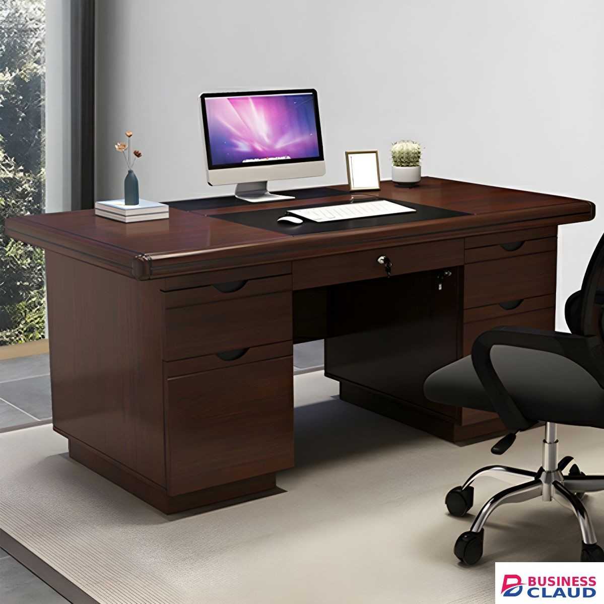 1.2 meters mahogany executive office desk - Furniture Mart | Tables.