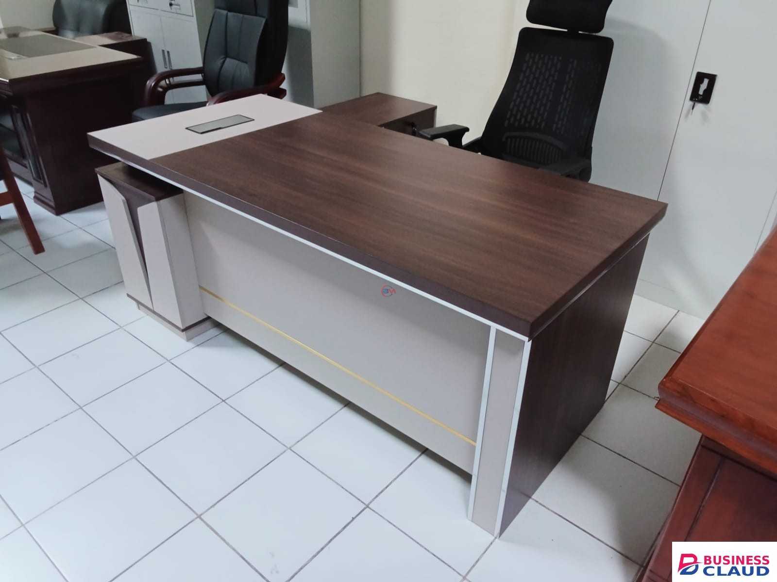 1.8 M Brown L Shape Office Desk