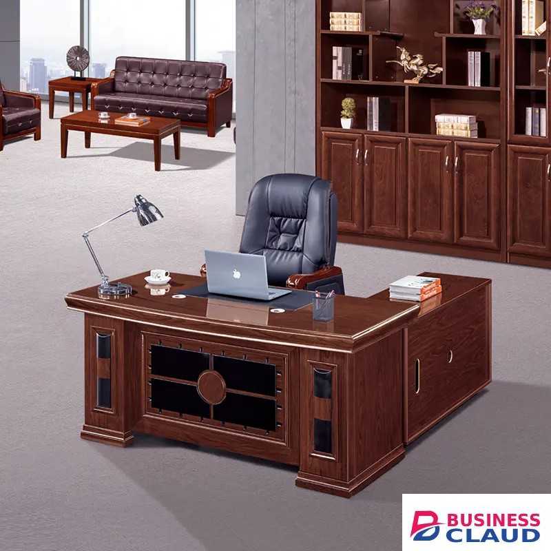 1400mm Mahogany Veneer Executive Office Desk