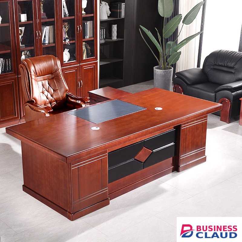 1600mm Mahogany Veneer Executive Office Desk