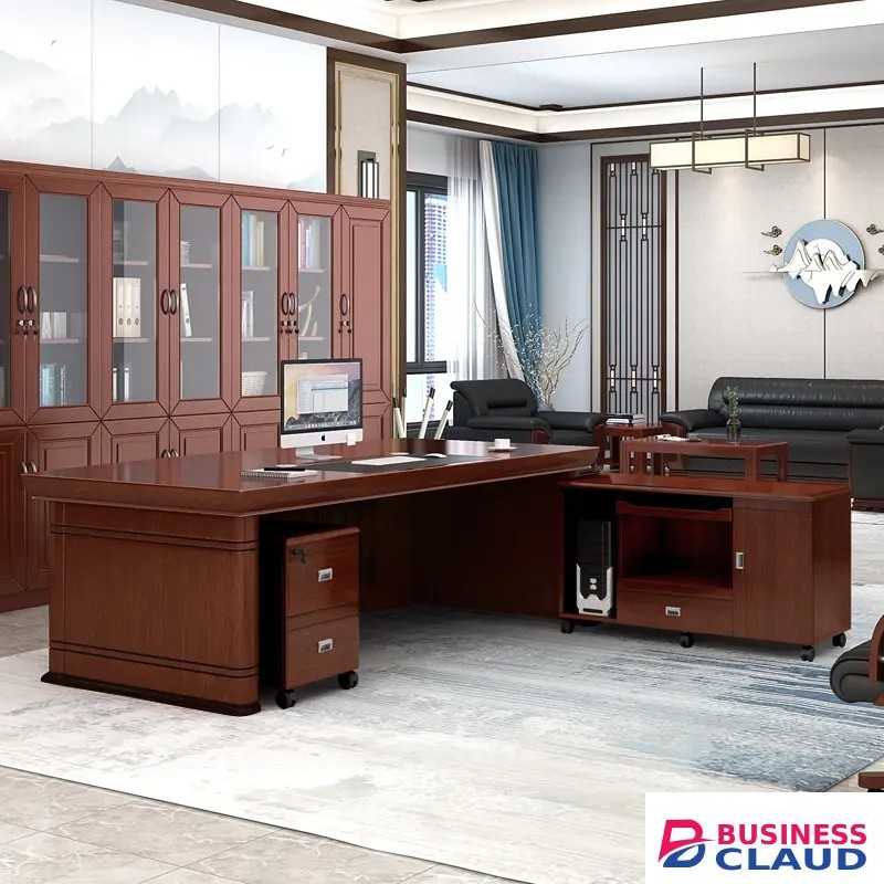 160cm L-Shaped Boss Office Desk - Furniture Mart