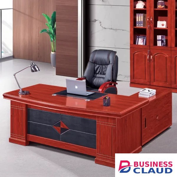 160cm L-shaped executive office desk - Furniture Mart