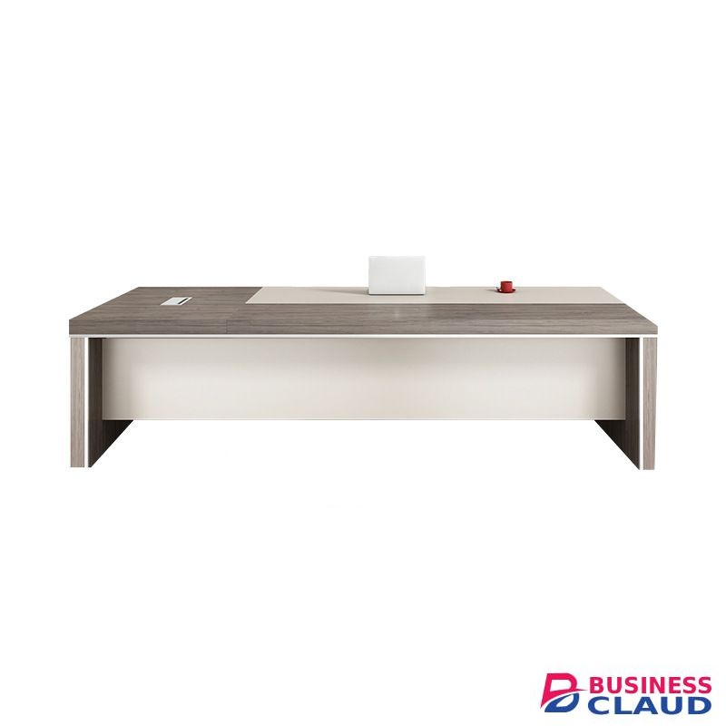 Contemporary L-shape Executive Desk - Furniture Mart