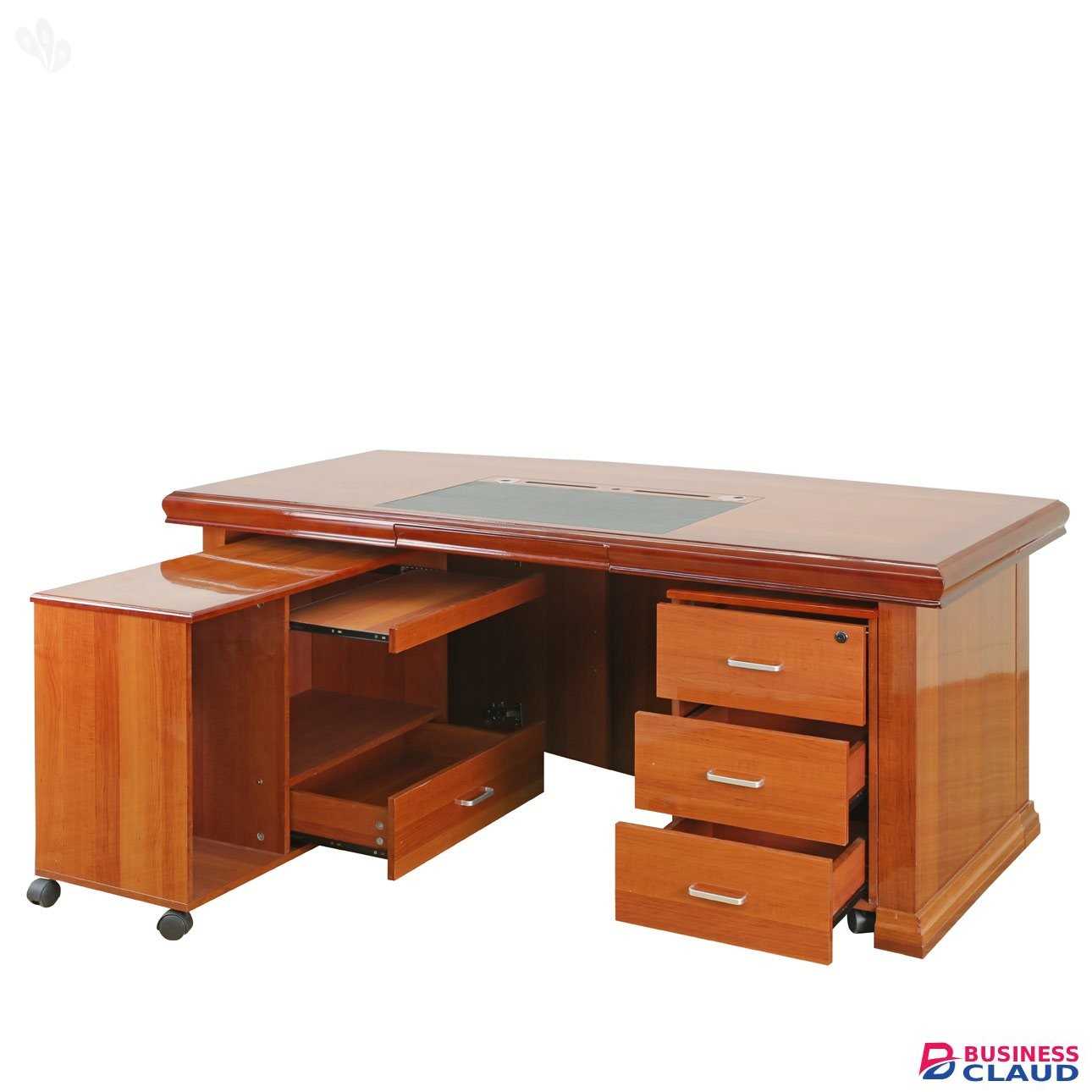 L-shaped boss office executive table - Furniture Mart