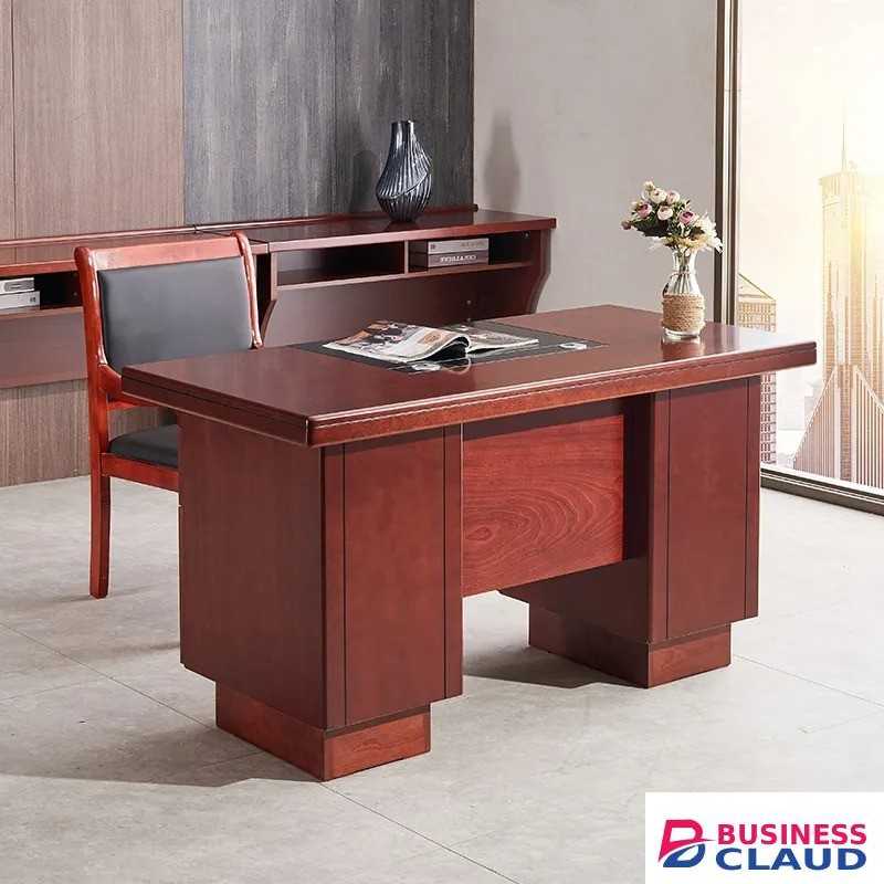 Mahogany study desk with 03 drawers - Furniture Mart