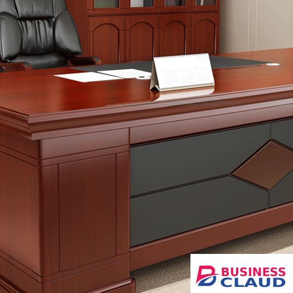 Modern 1800mm office desk with drawers