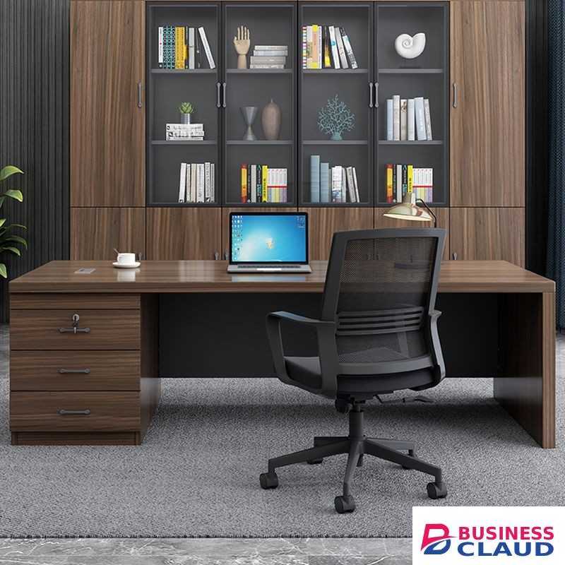 Sleek Office Computer Desk (140cm) - Furniture Mart
