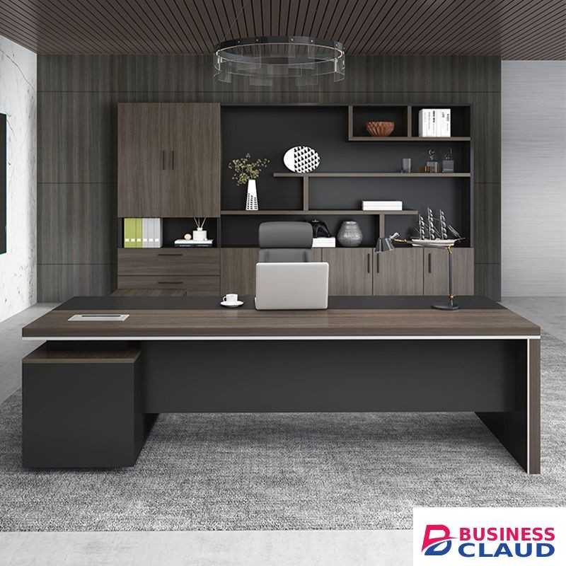 Zoe 180cm L-shaped executive desk - Furniture Mart