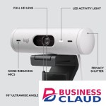 Logitech Brio 500 1080p Full HD Webcam (Off-White)