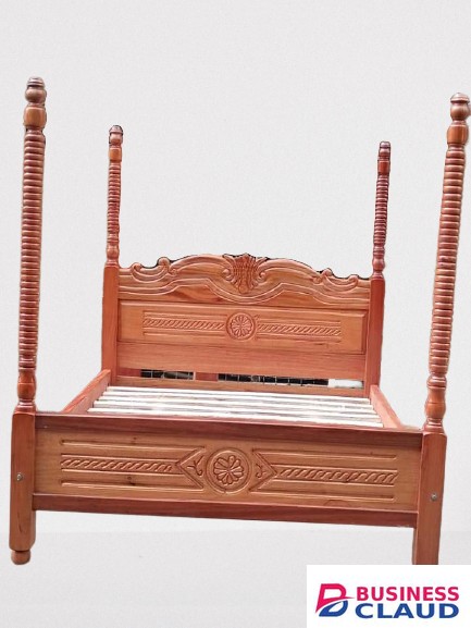 Mahogany Bed With Net Stands