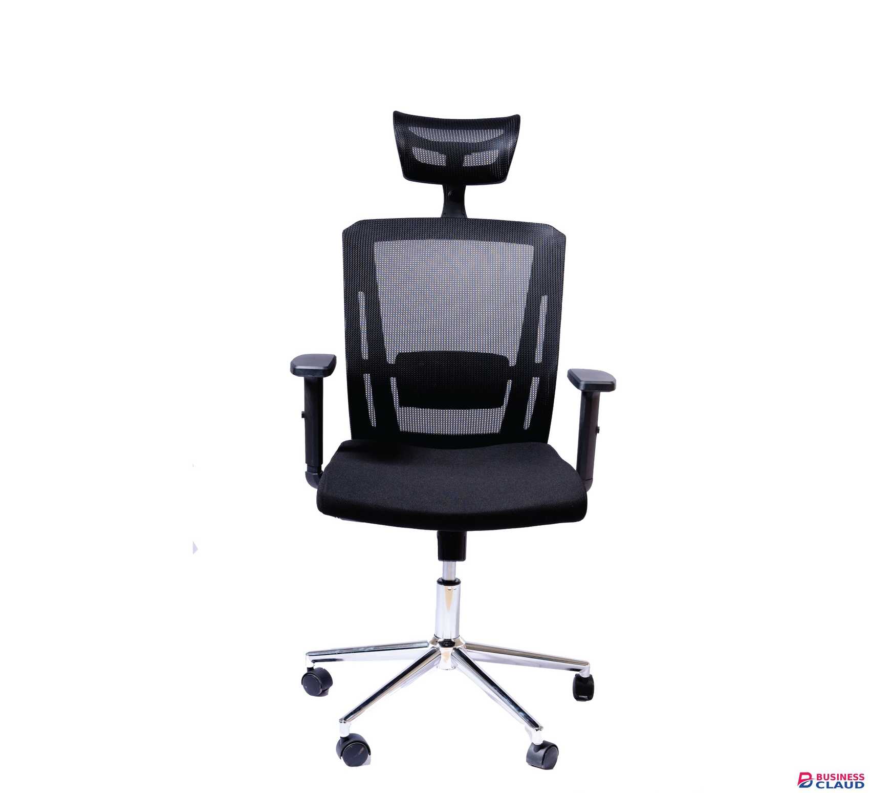 K series Highback headrest office Chair-Chrome