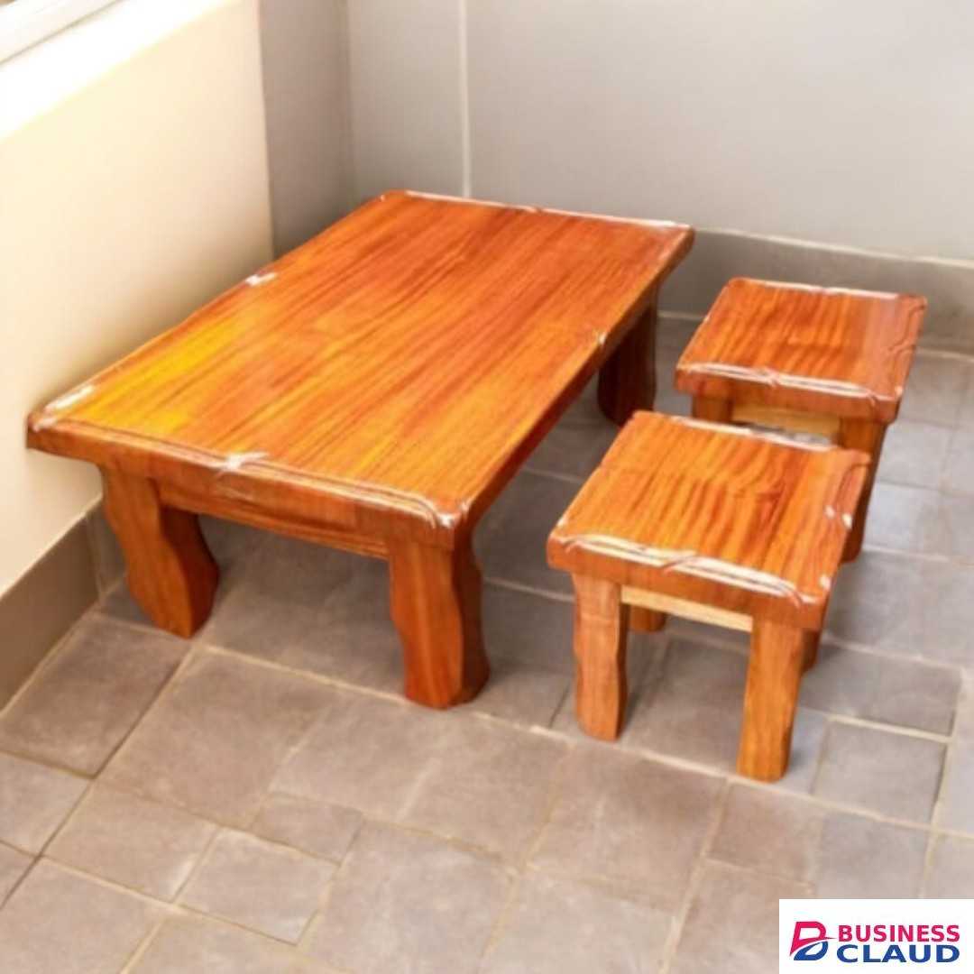 Mahogany Coffee plus stool