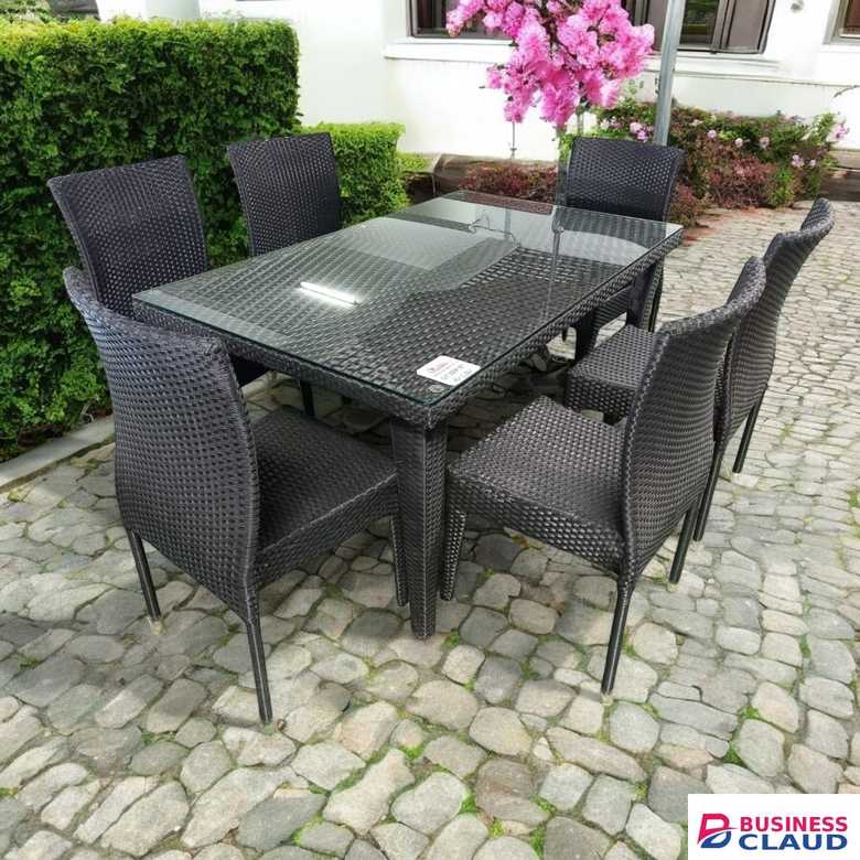 Rattan 6 Seater Dining Set