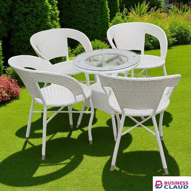 White Patio Set