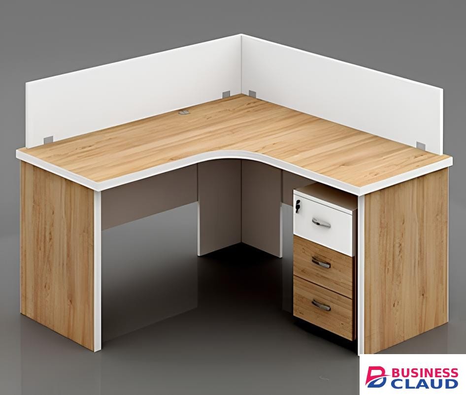 L-shaped office workstation