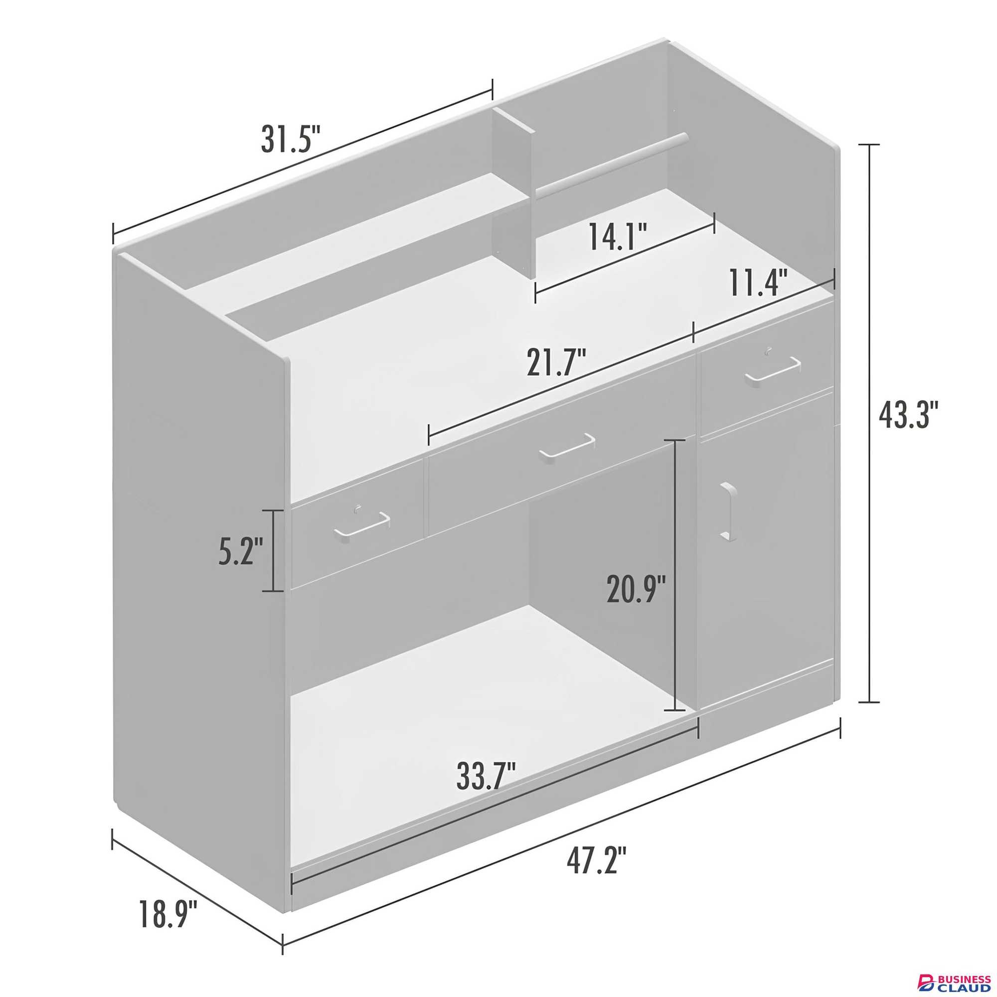 1200mm Counter Desk
