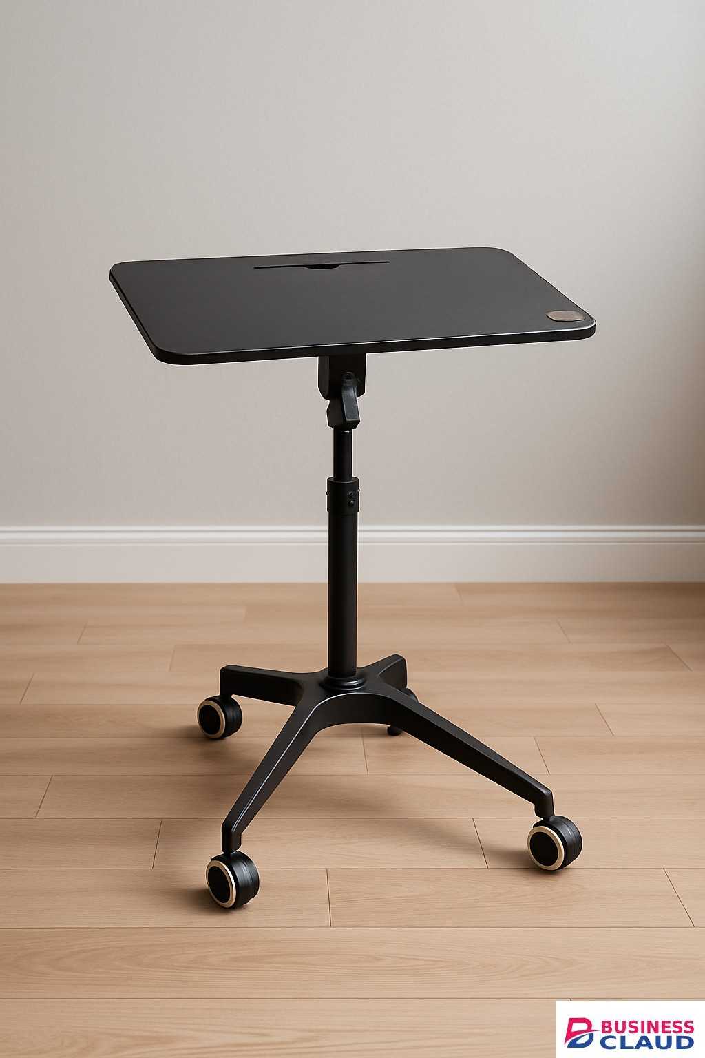 Height Adjustable Mobile Laptop Table – Portable Rolling Desk For Office & Home