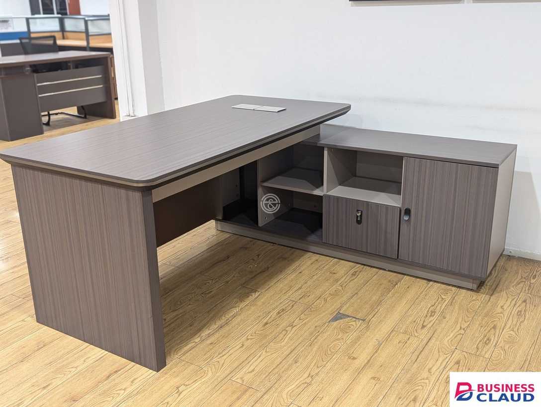 Marco Executive Office Desk With Side Storage Cabinet