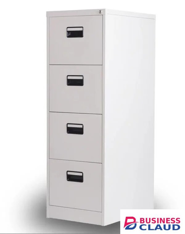 1-Key 4-Drawer Metallic Cabinet