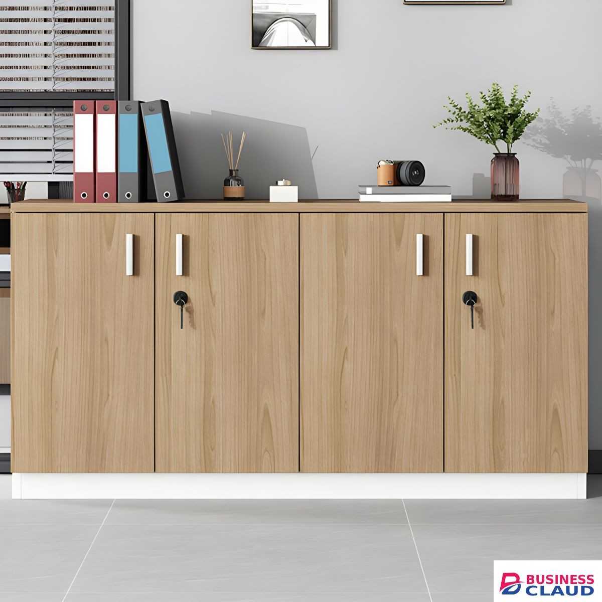 4 Door Wooden Credenza