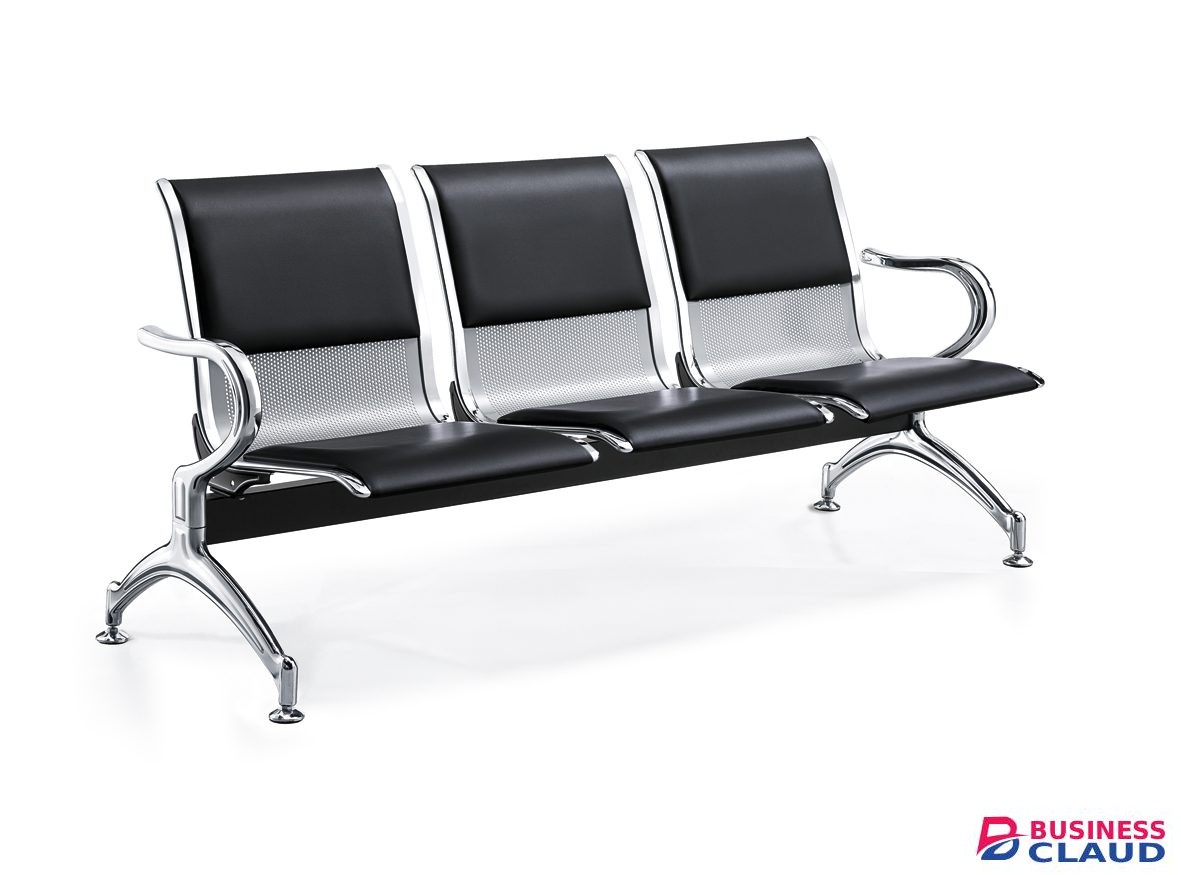 Padded 3 Link Waiting Bench