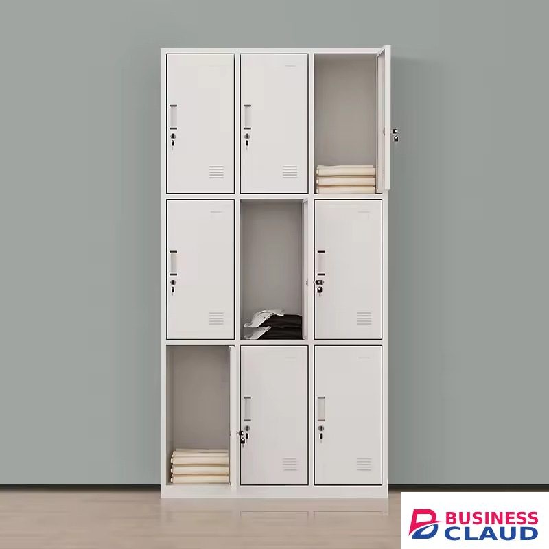 9-Locker Storage Cabinet