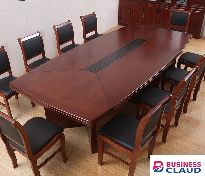 8-seater Mahogany Conference Table
