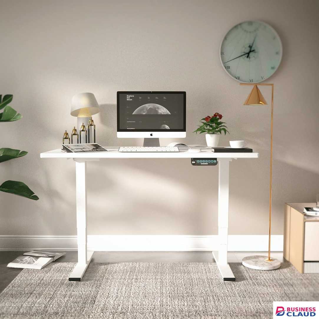 120cm White Electric Standing Desk