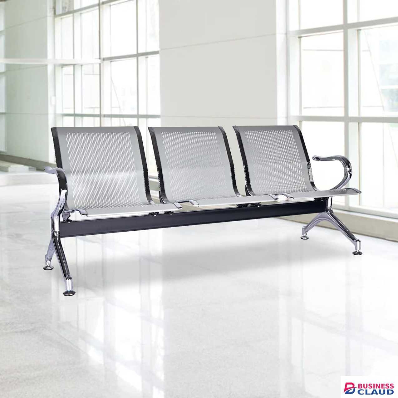3-seater Non-padded Waiting Bench
