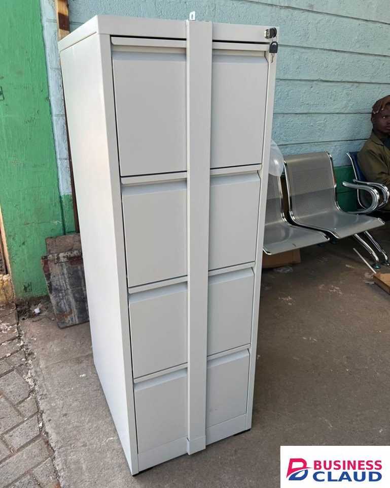 4-drawer Filing Cabinet With Bar