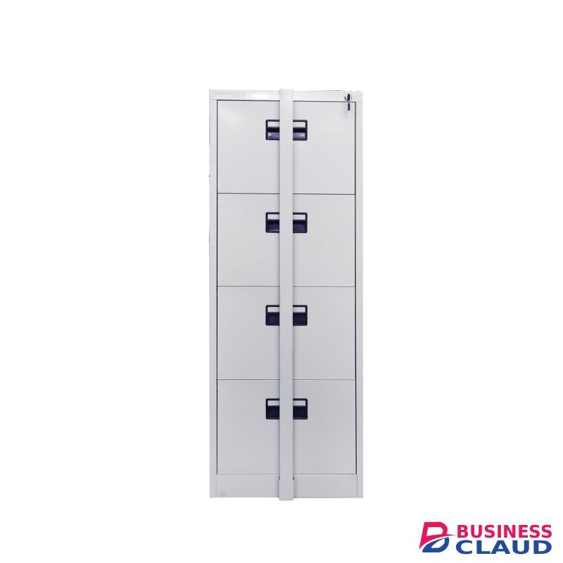 4-drawer Metallic Cabinet With A Security Bar