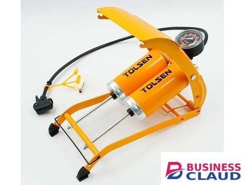 TOLSEN foot pump with gauge 65510