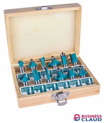 Total TACSR1121 12pcs Router bits set