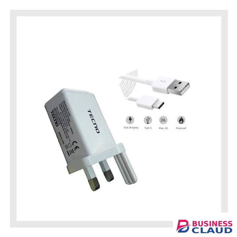 Tecno Charger USB A- Type C