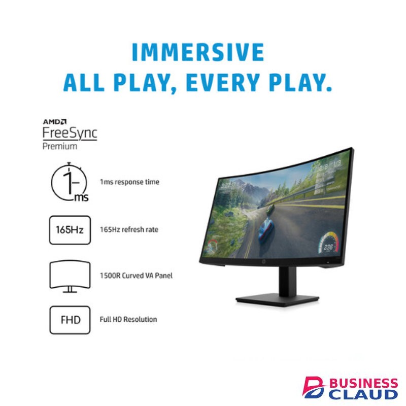 HP X27c Curved 165 Hz Gaming Monitor
