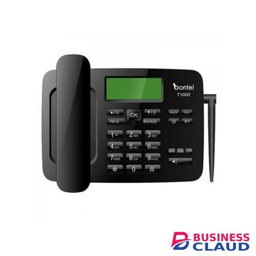 Bontel T1000 Wireless Landline Desktop Phone - 3000mAH Battery, LCD Display, Adjustable Volume, High Capacity Phonebook Price In Kenya