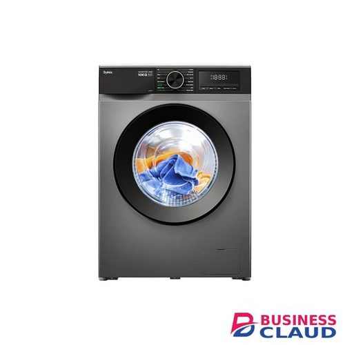 Syinix 12KG Washing Machine Front Loading Baby Care Steam Wash Grey 12KG V12WFT