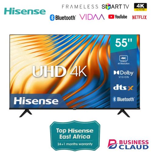 Hisense 55 Inch Smart TV 55A6HKEN in Hd-led-tv-app-store-access-inbuilt-free-to-air-decoder-free-tv-guard-wall-bracket-flash-disk