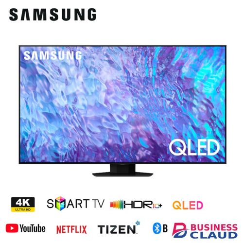 Samsung 55 Inch Smart Q80C 4K QLED TV (QA55Q80CAU) in Hd-led-tv-app-store-access-inbuilt-free-to-air-decoder-free-tv-guard-wall-bracket-flash-disk