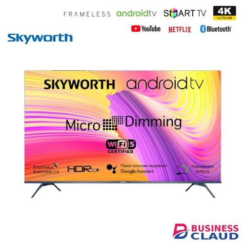 Skyworth 55 Inch Smart Android TV 55G3A in Hd-led-tv-app-store-access-inbuilt-free-to-air-decoder-free-tv-guard-wall-bracket-flash-disk