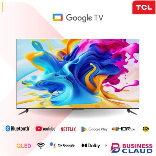 TCL 55C645 55 Inch QLED Smart TV in Wi-fi-netflix-youtube-appstore-inbuilt-decoder-free-bracket-tv-guard-extension